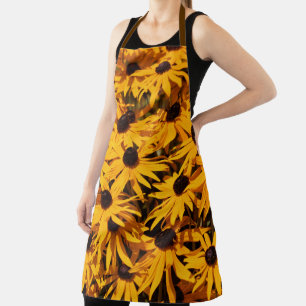 Delantal Hermosas flores de Rudbeckia Naranja Coneflowers
