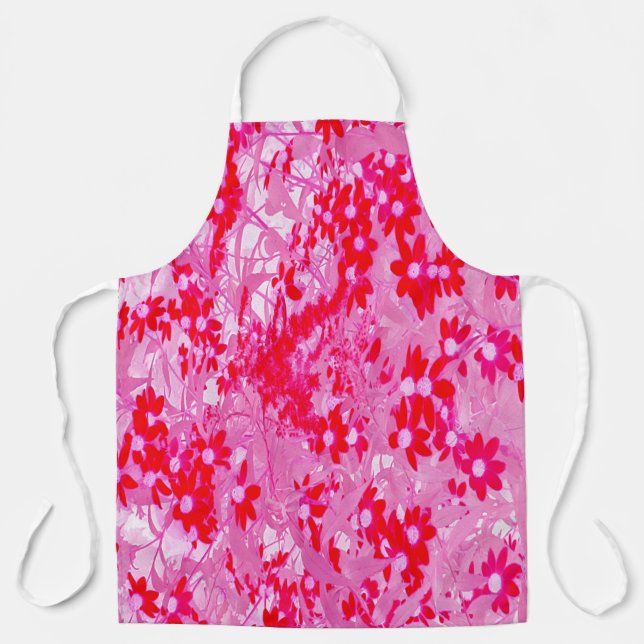 Delantal Hermosas Flores Rojas (Anverso)