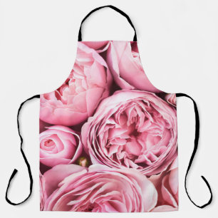 Delantal Hermosas flores rosadas florecientes