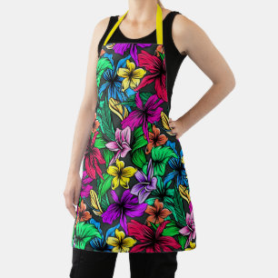 Delantal Hermosas flores tropicales
