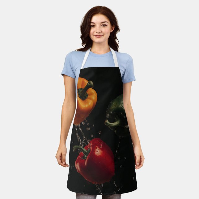 Delantal Hermosas Frutas Y Hortalizas (Gastado)