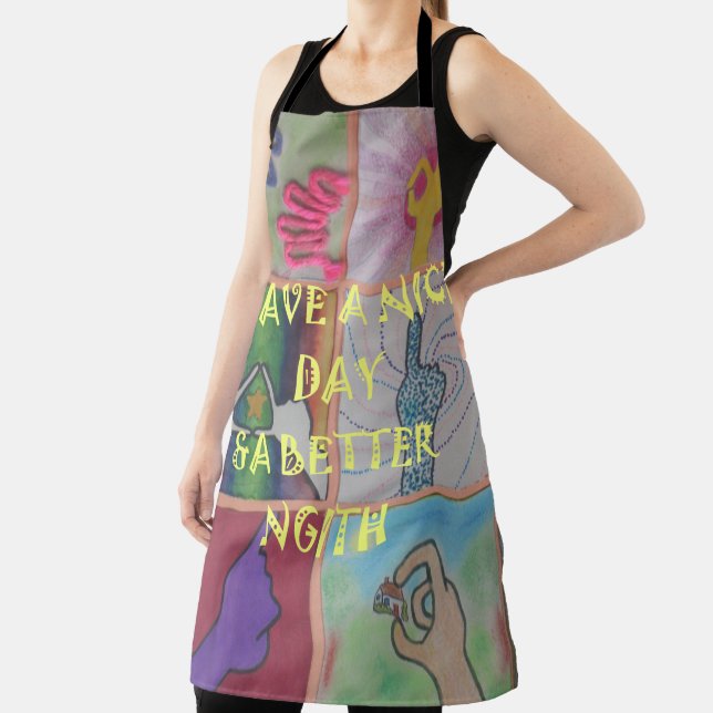 Delantal Hermosas ideas de cocina doméstica para mujeres (in situ)