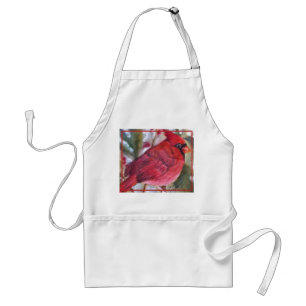 Delantal Hermoso Apron Adulto Ajeno Ajúz Rojo