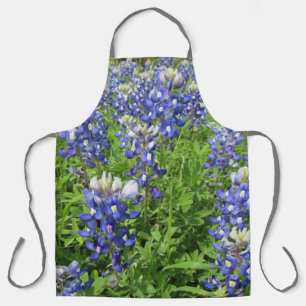 Delantal Hermoso Apron con Bluebonnets de Texas