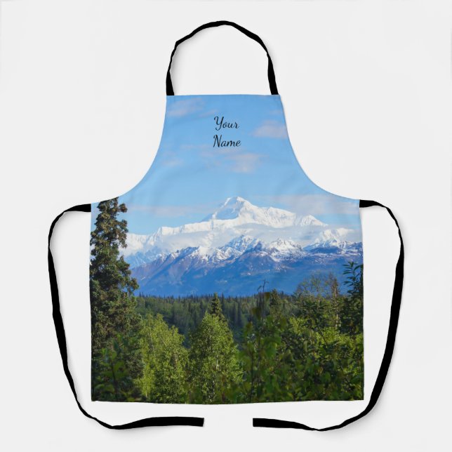 Delantal Hermoso Apron del rompecabezas de Denali (Anverso)