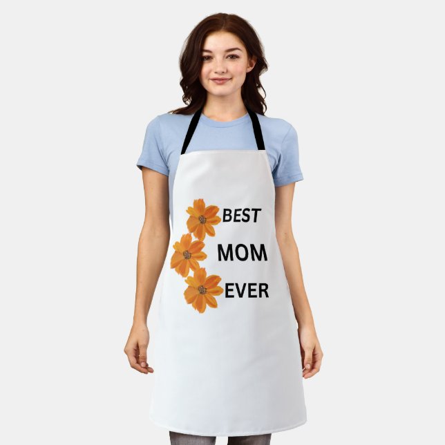 Delantal Hermoso Apron floral para mamá (Gastado)