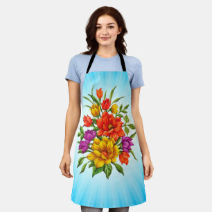 Delantal Hermoso Bouquet De Flores-34123