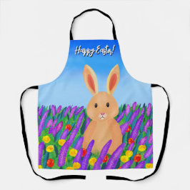 Delantal Hermoso de Pascua en las flores