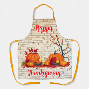 Delantal Hermoso Día de Acción de Gracias Otoño Moderno Fel