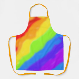 Delantal Hermoso diseño de arco iris abstracto -