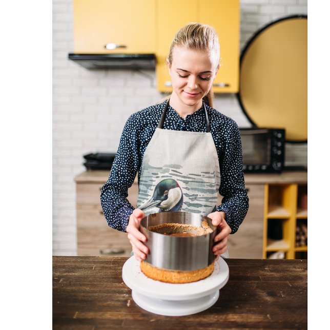 Delantal hermoso globo sobre el agua en acuarela (Subido por el creador)