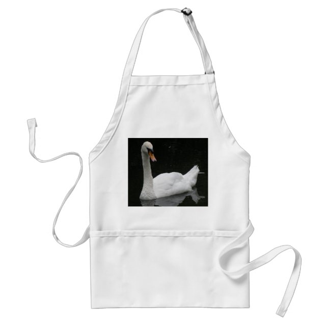 Delantal Hermoso White Swan Apron (Frente)