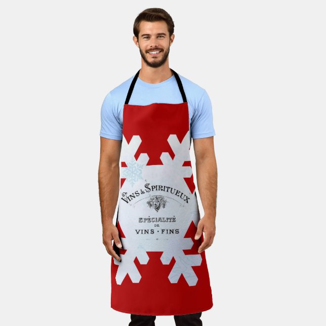 Delantal ¡Hermosos Navidades franceses Apron! (Gastado)
