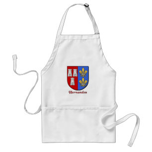 Delantal Hernandez Family Shield Apron