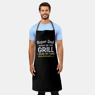 Delantal Hero Dad BBQ Apron - No se necesita un maestro de 