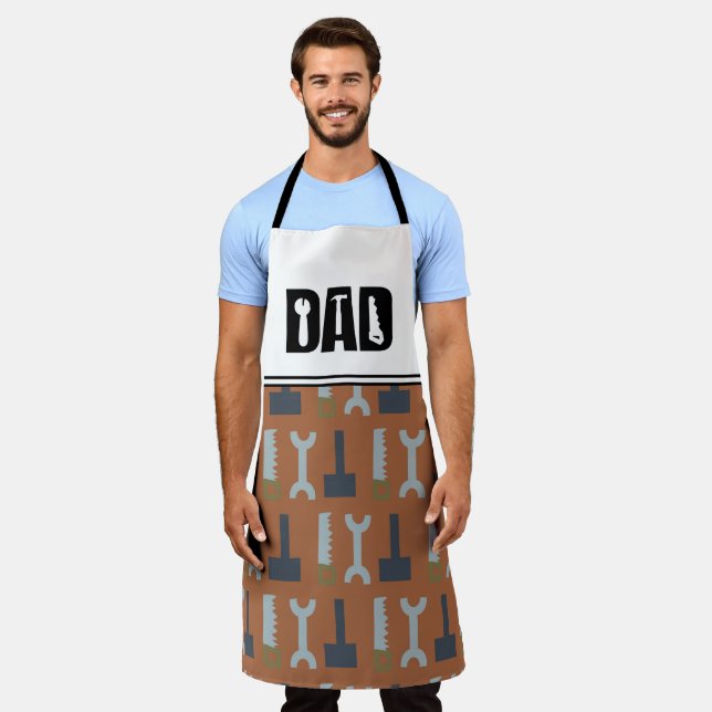 Delantal Herramientas Apron personalizado del Día del Padre (Gastado)
