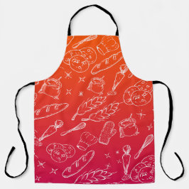 Delantal herramientas de horneado y panadería de cocina nar