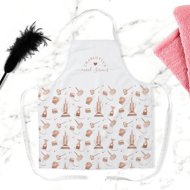 Delantal Herramientas de limpieza Mata profesional y limpie (Cleaning Tools Professional Maid & House Cleaning Apron)