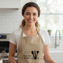 Delantal Herramientas de repostería con nombre personalizad