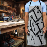 Delantal Herramientas Garaje Hammer Saw<br><div class="desc">Este diseño se puede personalizar eligiendo la opción personalizar para añadir texto o realizar otros cambios. Si este producto tiene la opción de transferir el diseño a otro artículo, asegúrese de ajustar el diseño para que se ajuste si es necesario. Contáctame en colorflowcreations@gmail.com si deseas tener este diseño en otro...</div>