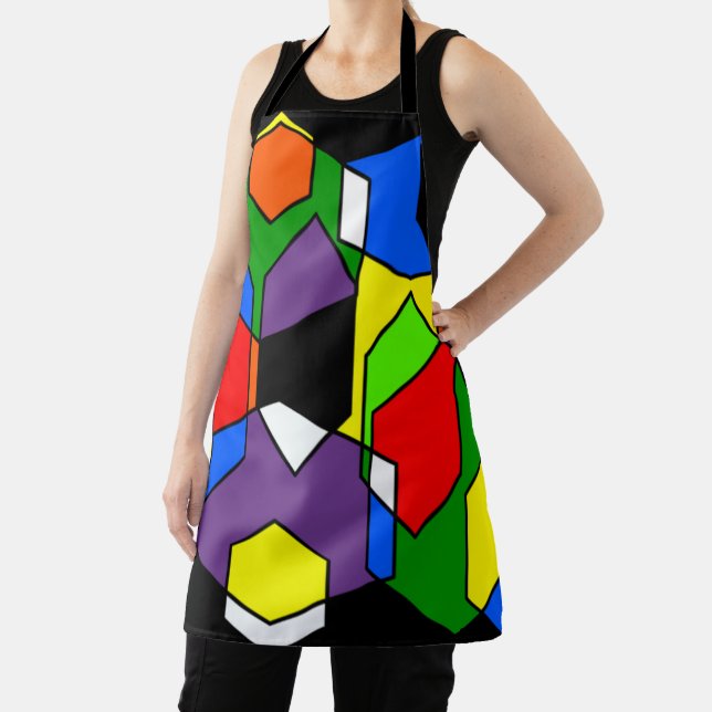 Delantal Hexagon Bauhaus (in situ)