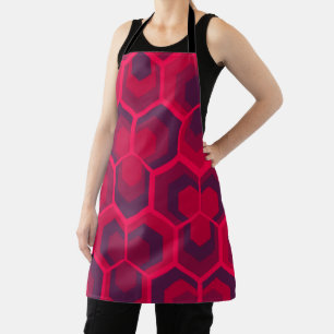 Delantal Hexagons Flowers