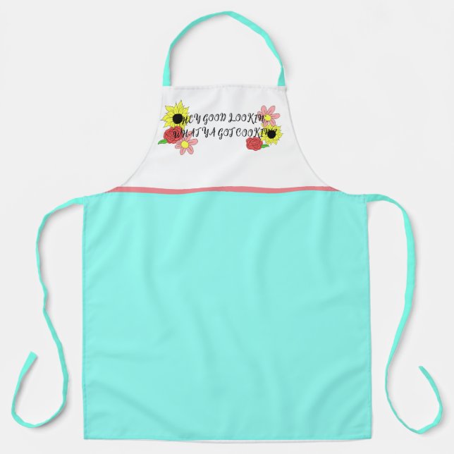 Delantal Hey, Buen Examen De Lo Que Tienes Cocina Apron (Anverso)