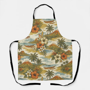 Delantal Hibiscus Island Hawaiian Scenic - Polvoriento