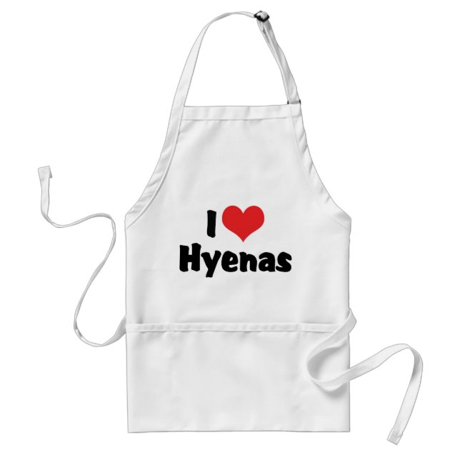 Delantal Hienas del Corazón que Amo (Frente)