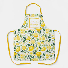Delantal Hígado de agua personalizada Lemon Chef Mujeres