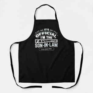 Delantal Hijo político favorito personalizado oficial diver