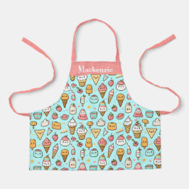 Delantal Hijos dulces personalizados de helado de verano
