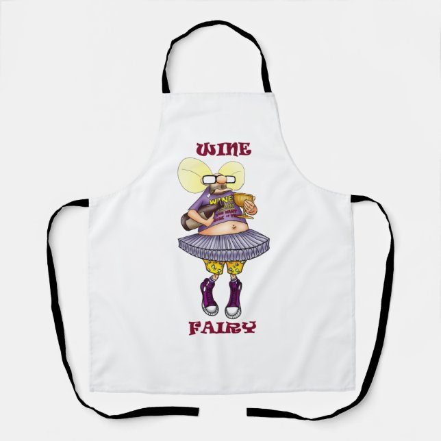 Delantal Hilarious Wine Fairy Apron (Anverso)
