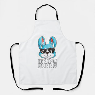Delantal Hip Hop Bunny Easter Boys Chicas Niños Conejo Lo