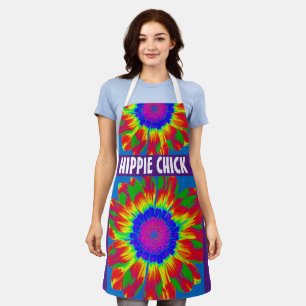 DELANTAL HIPPIE CHICK TIE DYE COCINA APRON