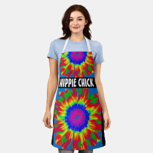 DELANTAL HIPPIE CHICK TIE DYE KITCHEN APRON