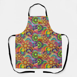 Delantal Hippie Groovy Techno Psychedelic Thunder_Cove