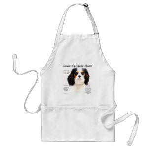 Delantal Historia de Cavalier King Charles Spaniel (tricolo