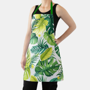 Delantal Historia de hojas tropicales - Monstera & Banana
