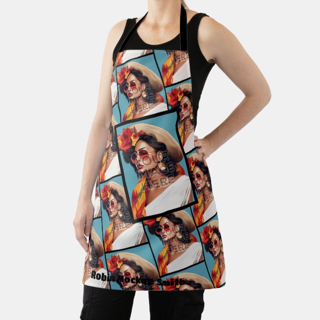 Delantal Hit My Pics Añadir foto Personalizada 2 Personaliz (in situ)