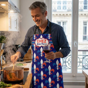 Delantal Hogar Dulce Hogar Francés Chez Vous Añadir tu nomb