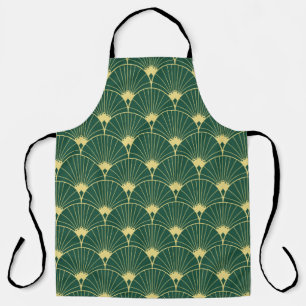Delantal Hoja de palmera: patrón art deco.