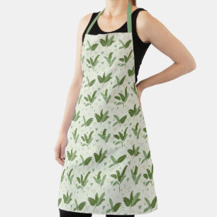 Delantal Hoja de plátano con triángulos