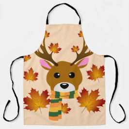 Delantal Hojas de arce de ciervo de otoño
