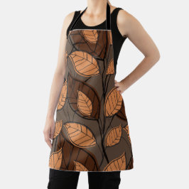 Delantal Hojas de Brown otoño