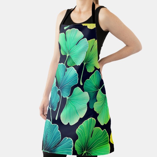 Delantal Hojas de Ginko biloba (in situ)