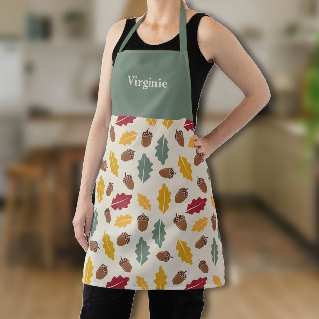 Delantal Hojas de maíz y otoño (Acorn & Fall Leaves Apron)