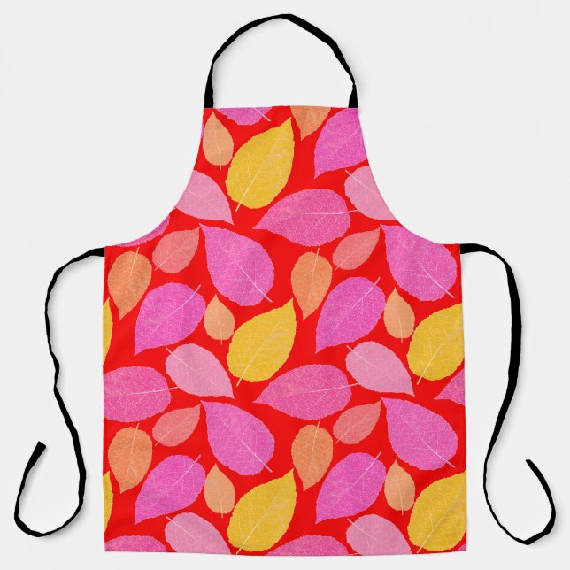 Delantal Hojas de otoño. (Anverso)