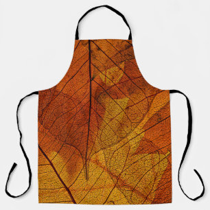 Delantal hojas de otoño en el detalle otoño, fondo, belleza