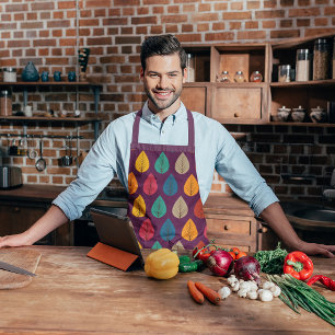 Delantal Hojas de otoño retro